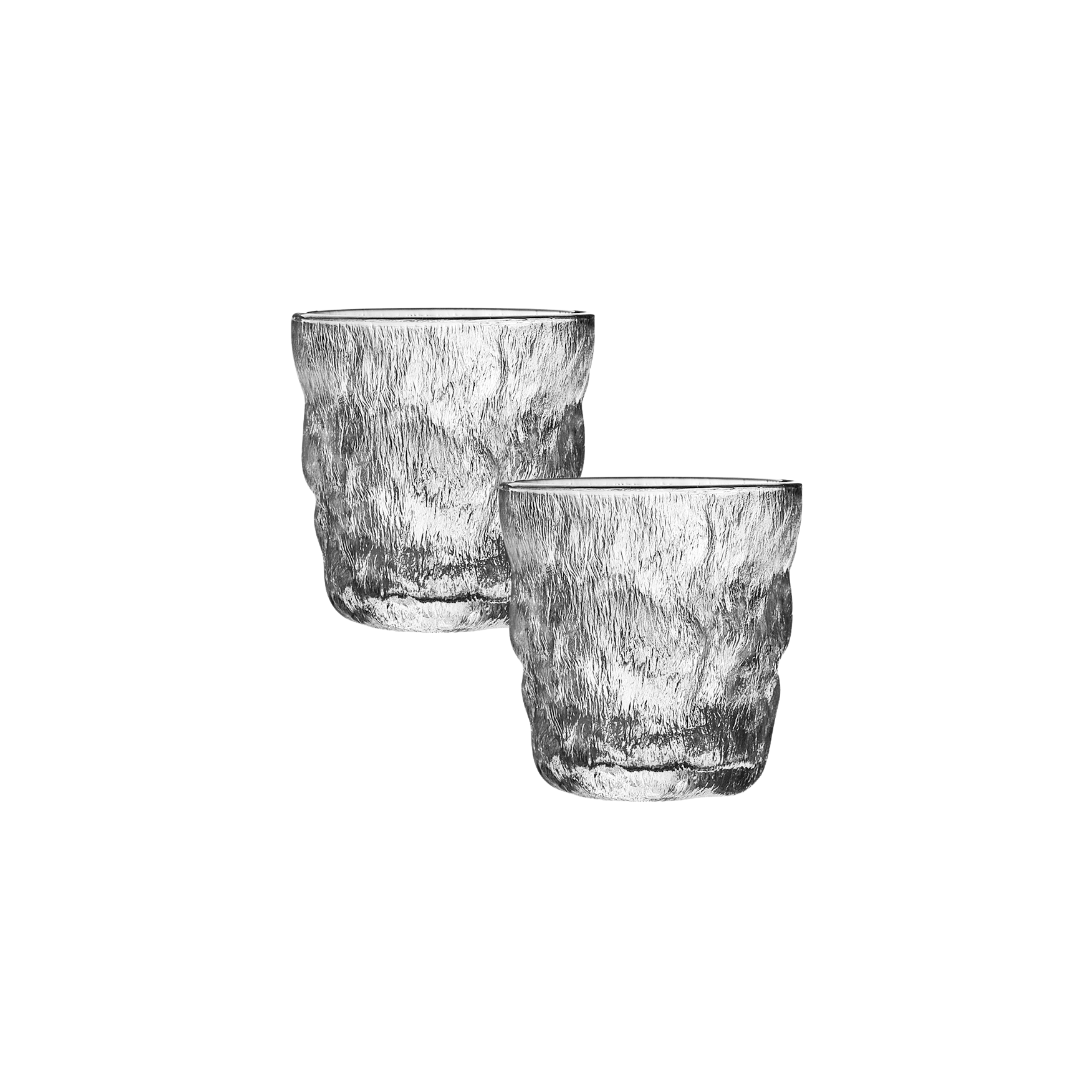 Mat organisch glas S - set van 2