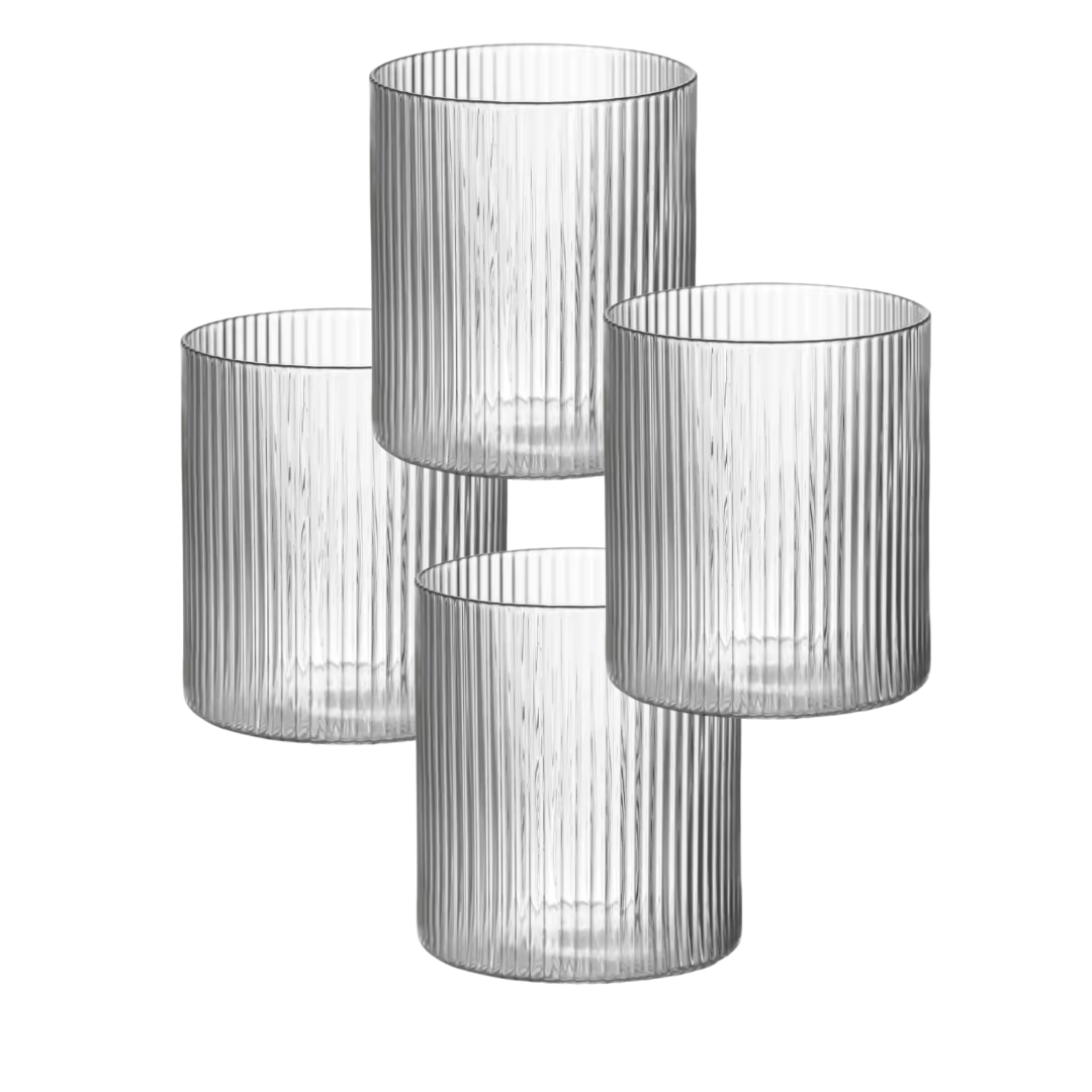Ribbel Glas S - set van 4