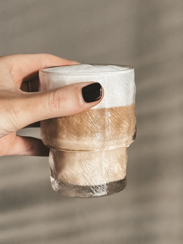 Mat glas S -set van 4