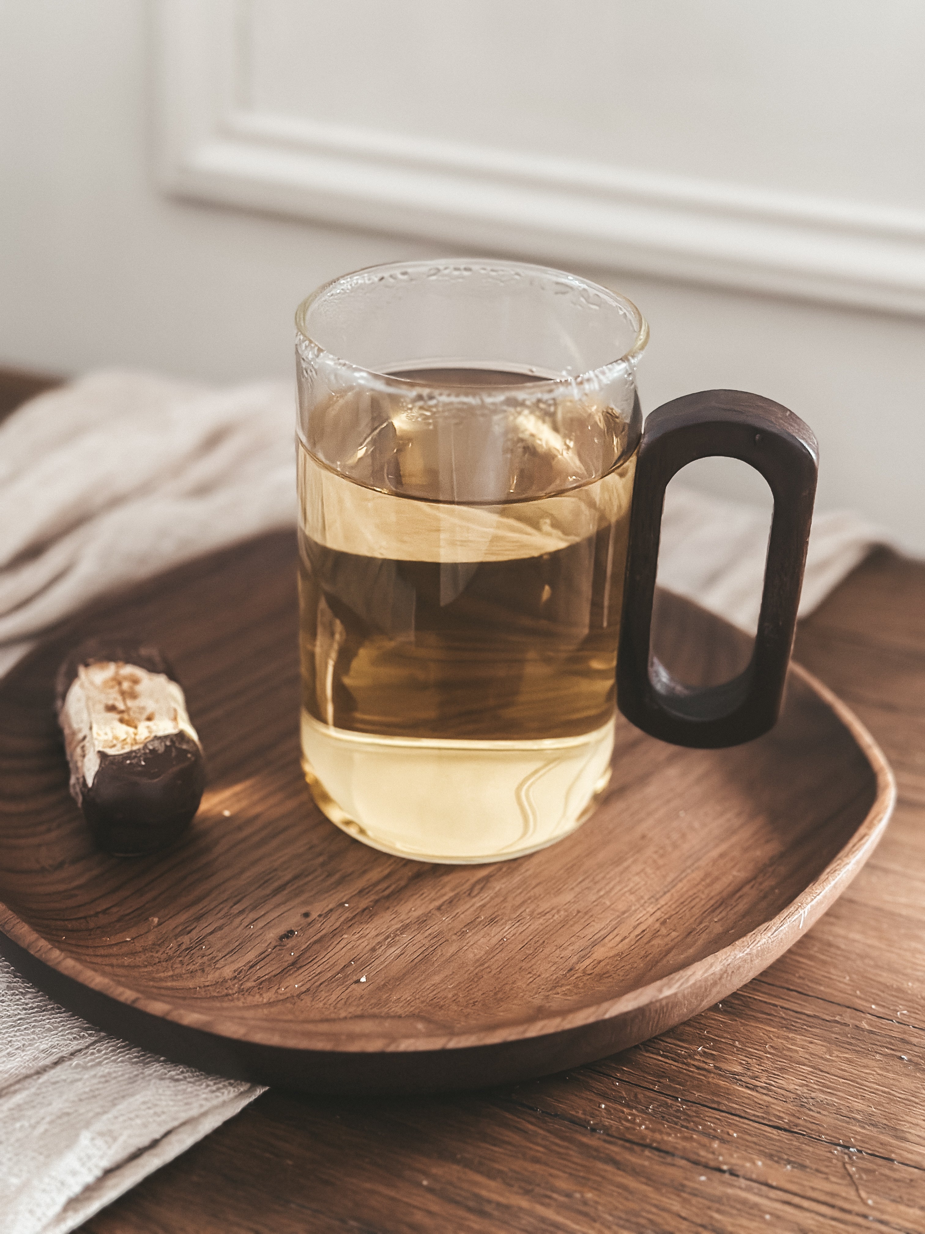 Theeglas Houten Oor - set van 2