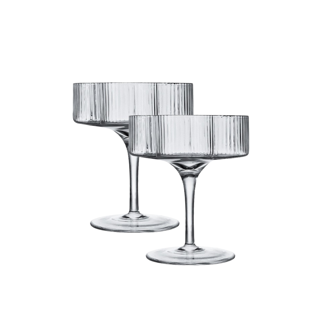 Wijn Glas Bloem - set van 2