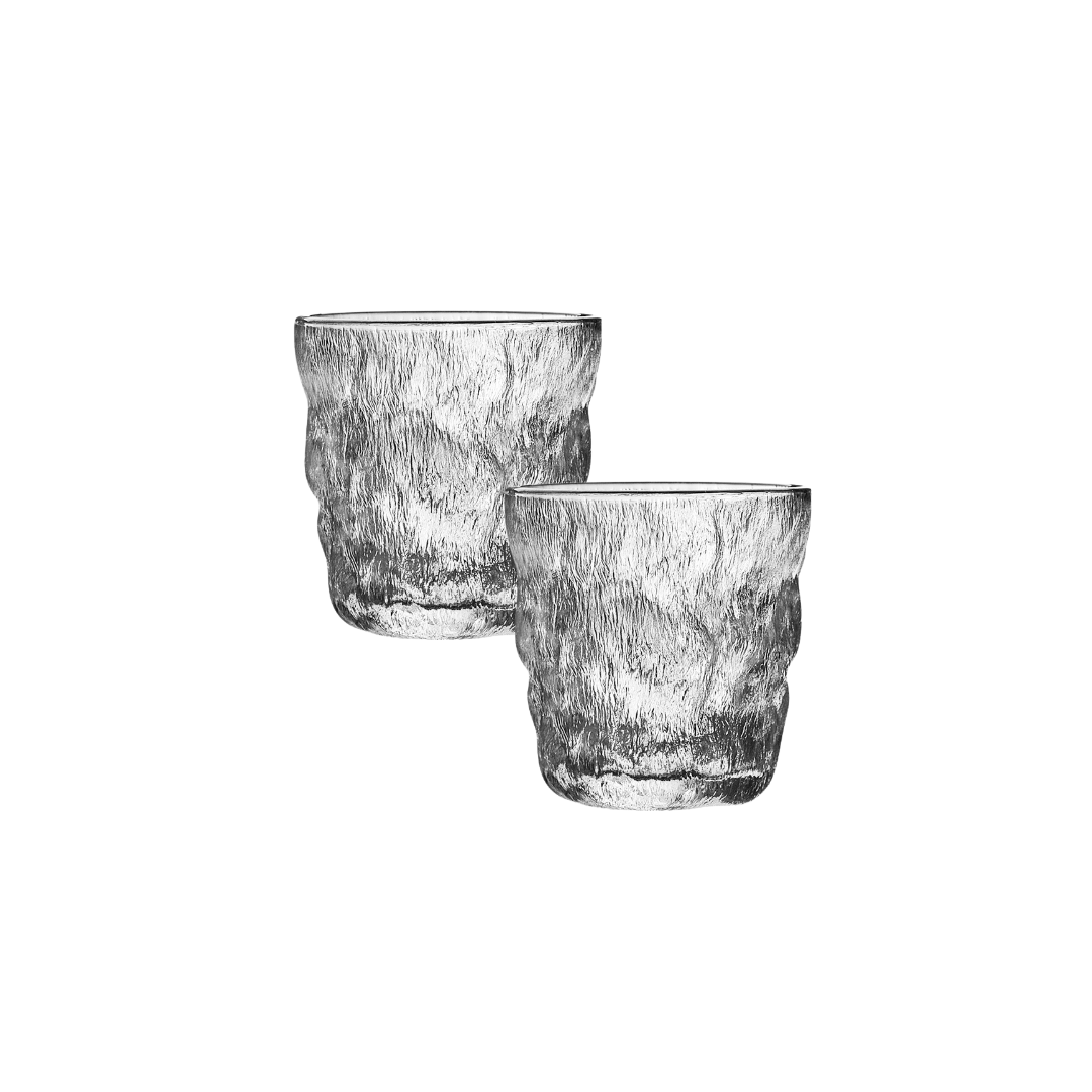 Mat organisch glas S - set van 2