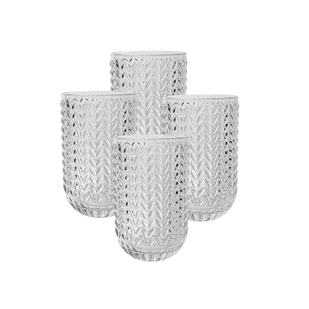 Zigzag glas L - set van 4