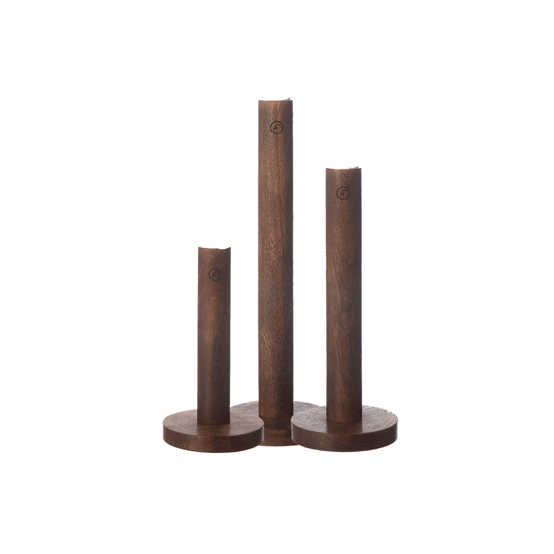 KANDELAAR HOUT SET