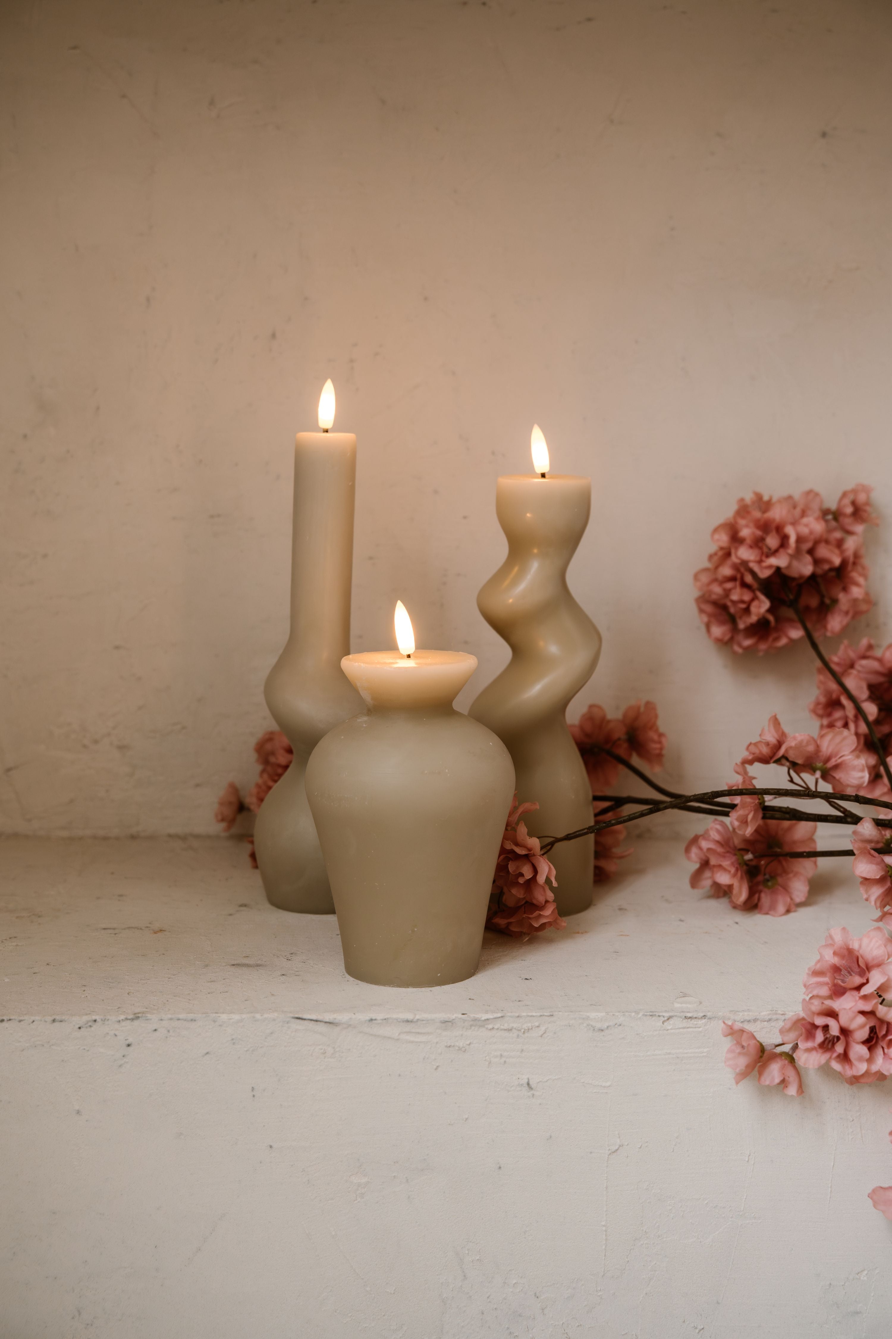 RONDE ORGANISCHE VAAS KAARS - BEIGE