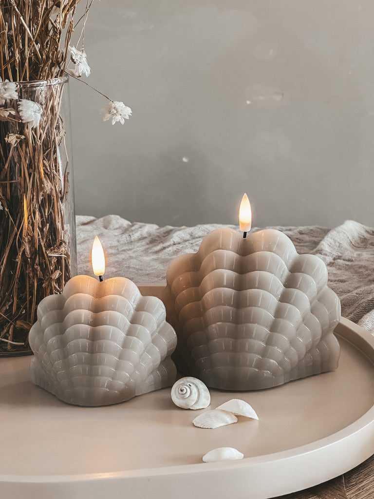 JUNOfiresledkaarsledkaarsbeigeschelpshellkaarstimerzomerm