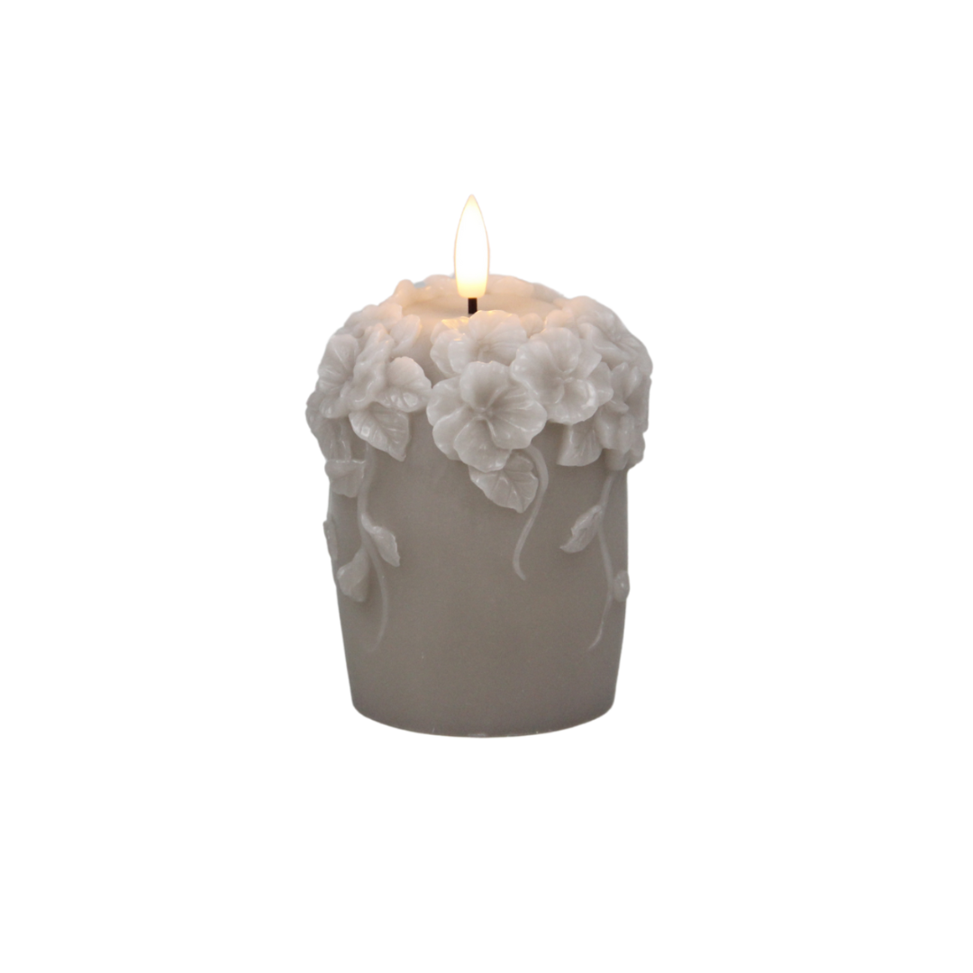 STOMPKAARS BEIGE BLOEMEN BOVEN - AB