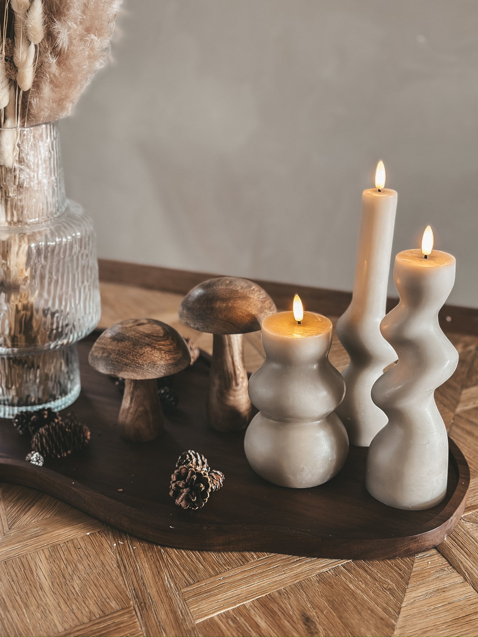 B2B - ORGANISCH DIENBLAD DONKER HOUT LANG L - 15 STUKS