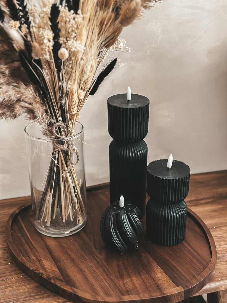 B2B - ORGANISCH DIENBLAD DONKER HOUT ROND - 15 STUKS