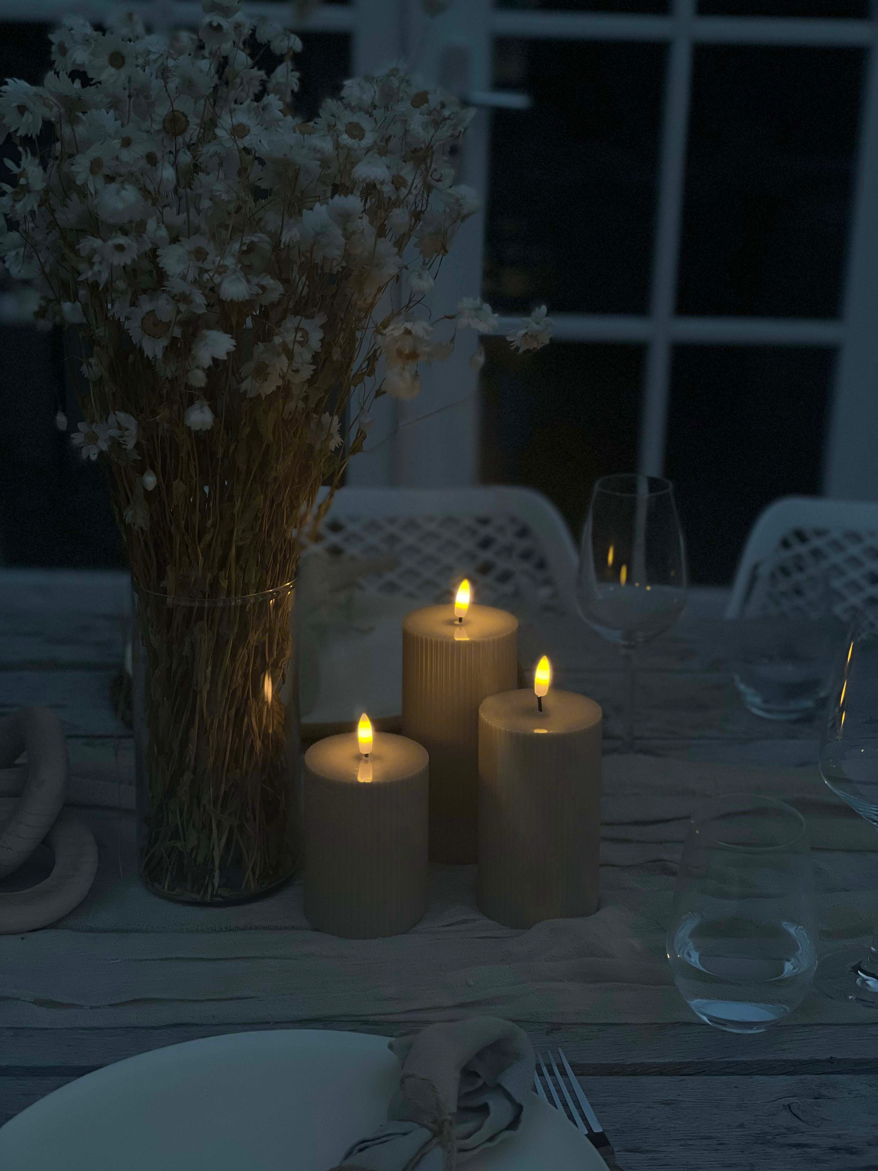 JUNOfires beige buiten kaarsen tuin verlichting tuin decoratie 