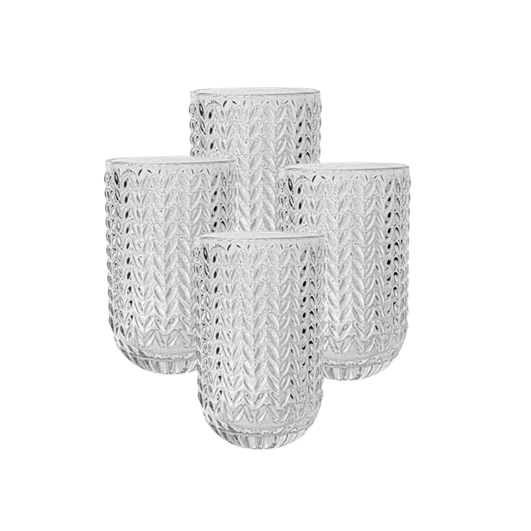 Zigzag glas L - set van 4