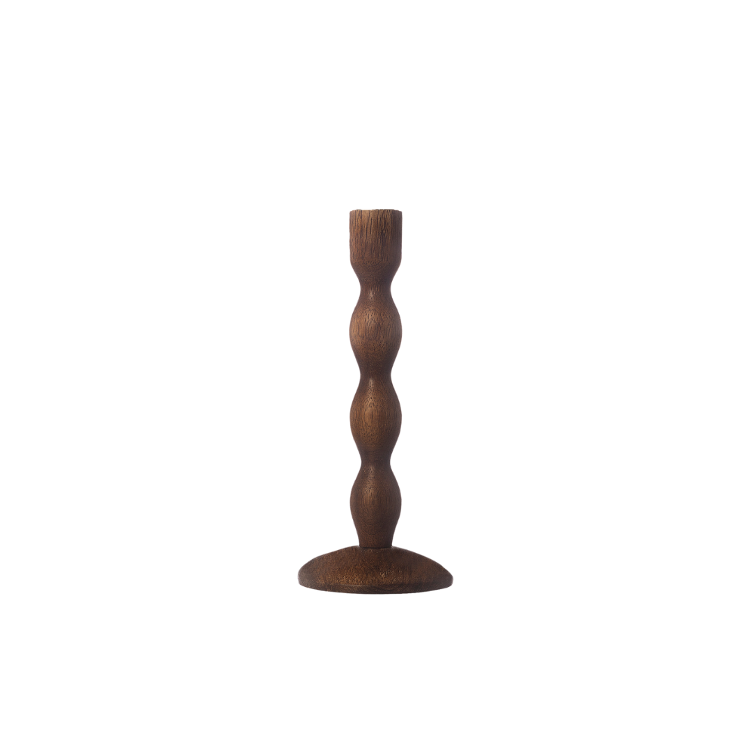 KANDELAAR HOUT DONKER M
