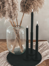 KANDELAAR HOUT zwart set