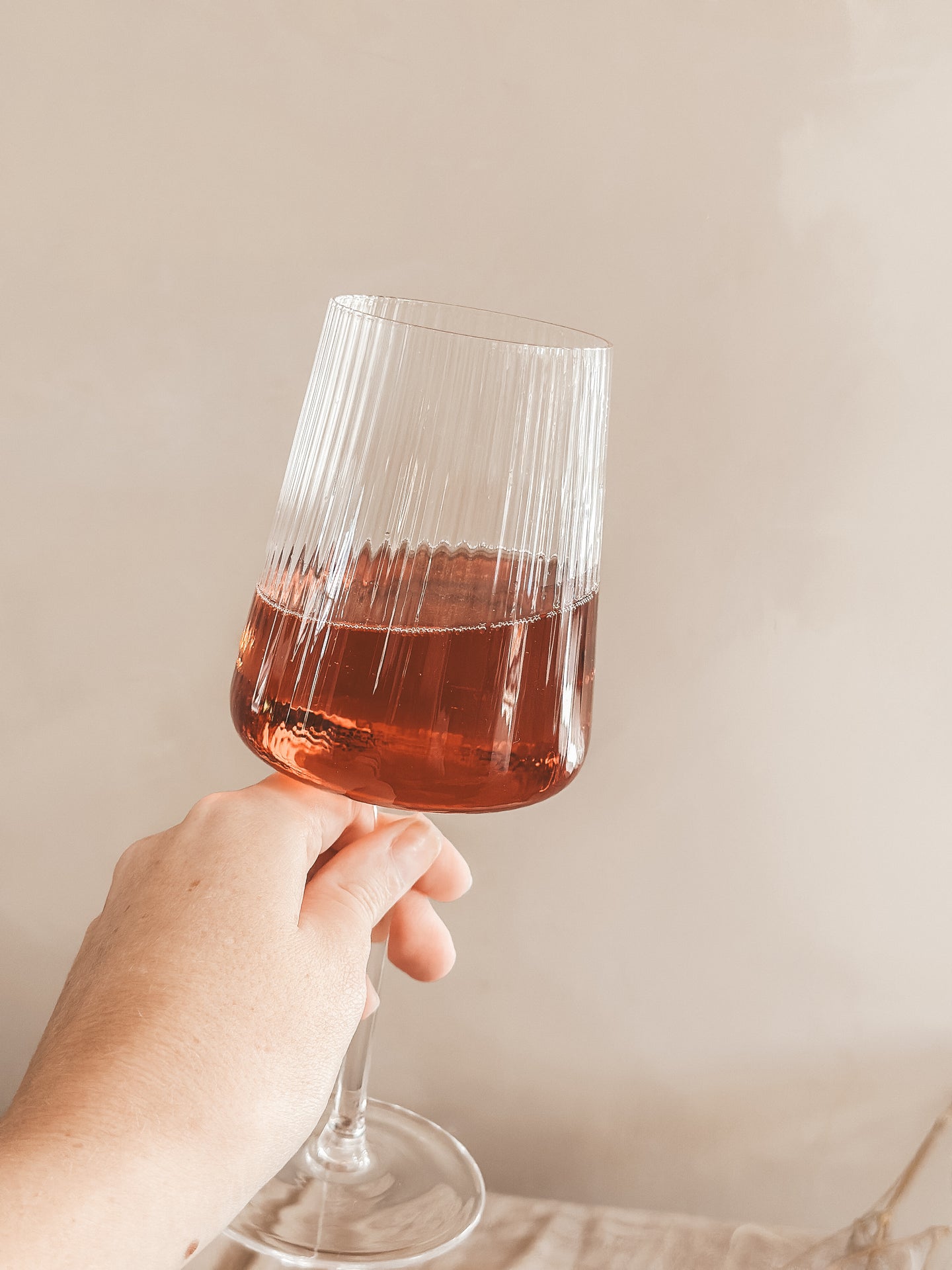 Wijn Glas Ribbel