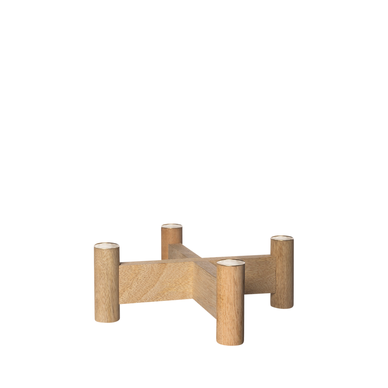 KANDELAAR LICHT HOUT 4