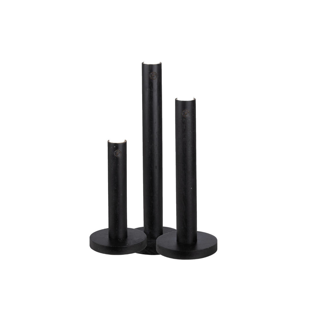 KANDELAAR HOUT SET