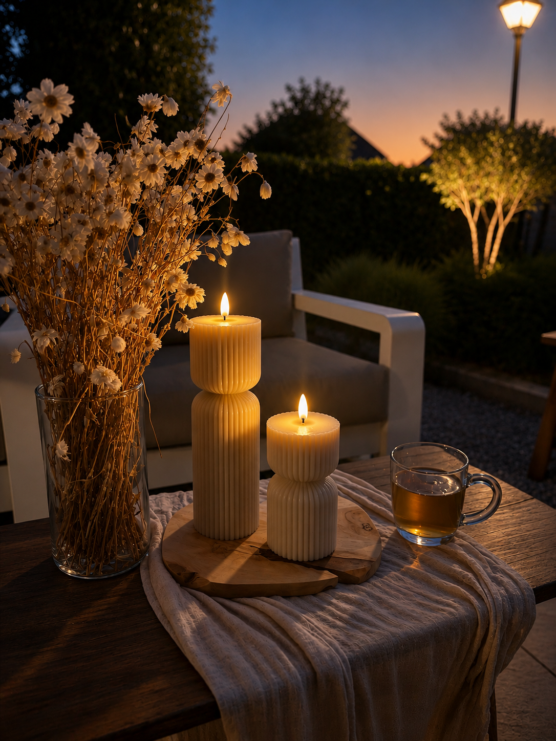 HOGE RIBBEL LED KAARS L SUMMER EDITION