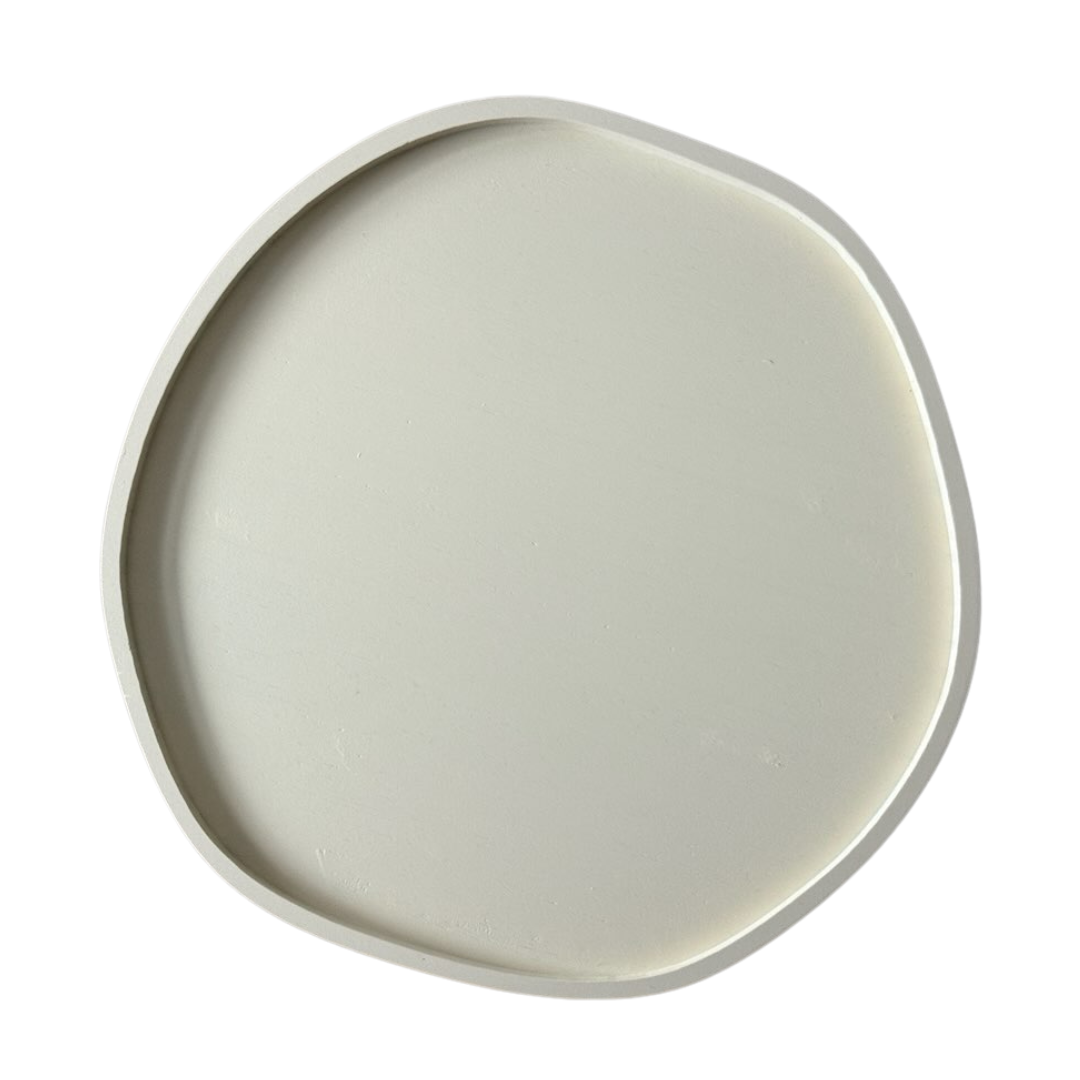 DIENBLAD ROND ORGANISCH XL BEIGE