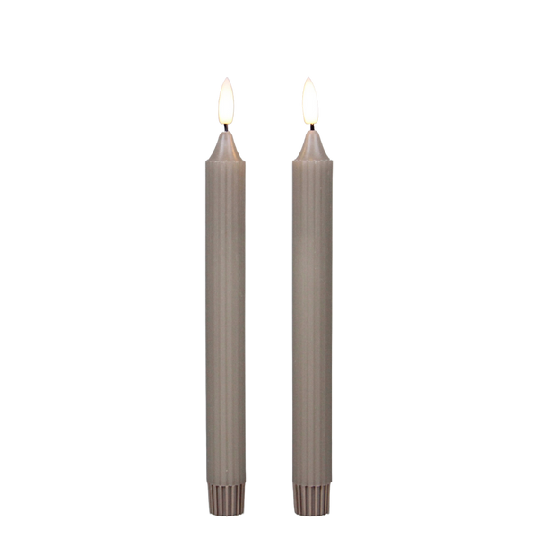SET RIBBEL LED DINERKAARSEN TAUPE