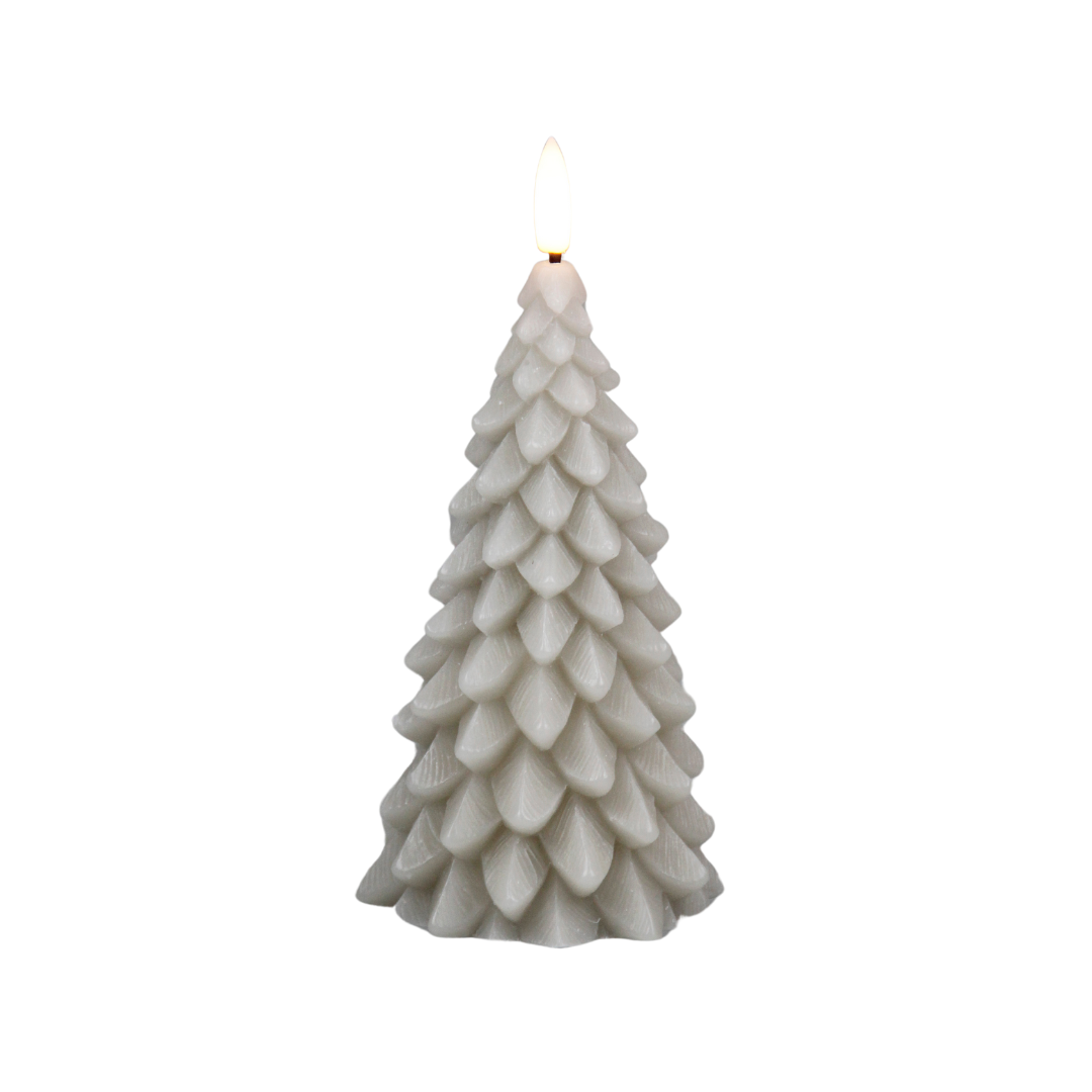 JUNOfires kerstboom ledkaars kerst kaars beige structuur kerst timer