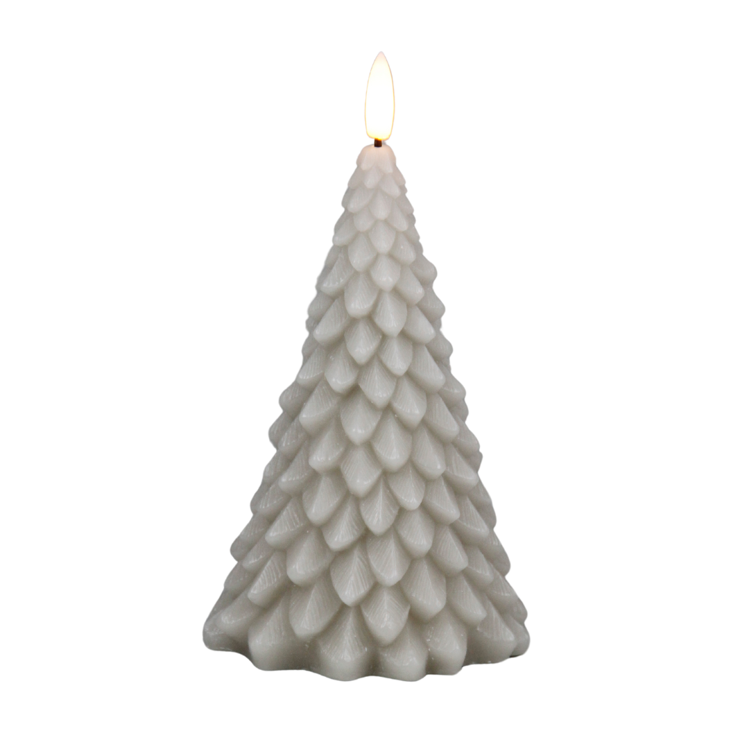 JUNOfires kerstboom ledkaars kerst kaars beige structuur kerst timer