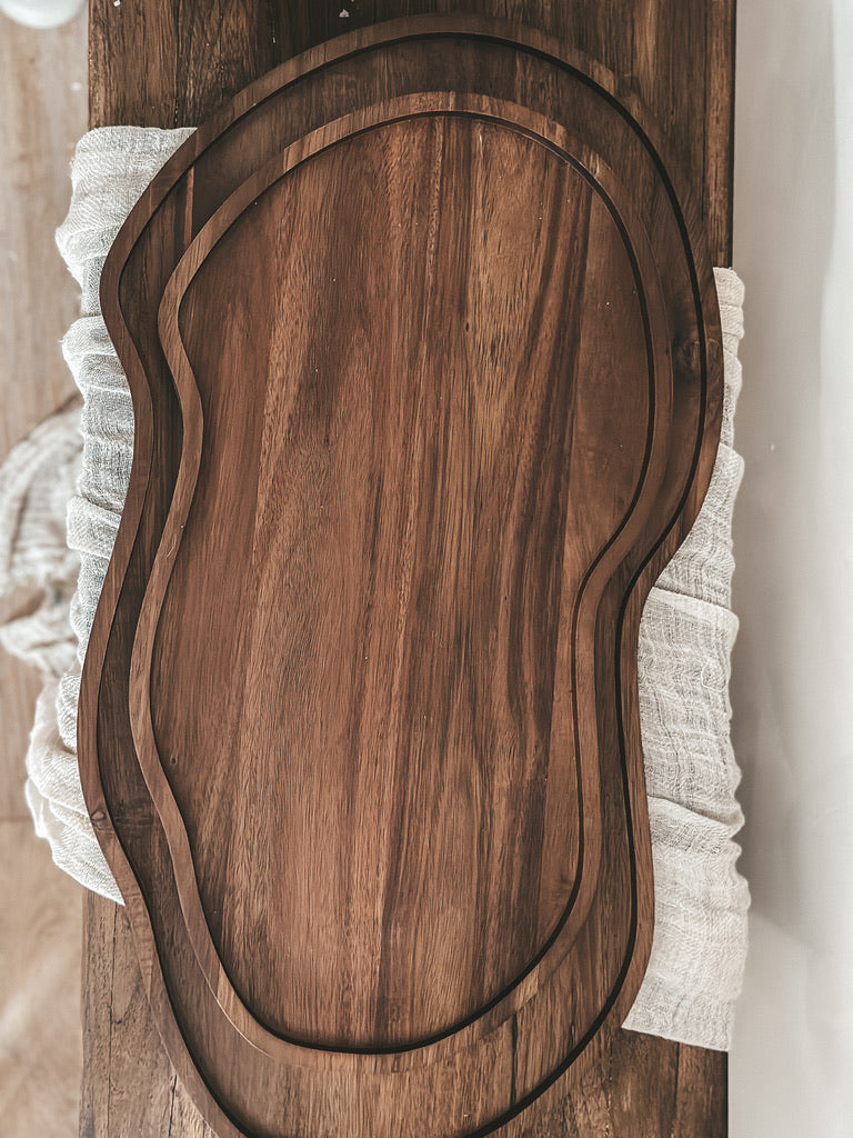 B2B - ORGANISCH DIENBLAD DONKER HOUT LANG L - 15 STUKS