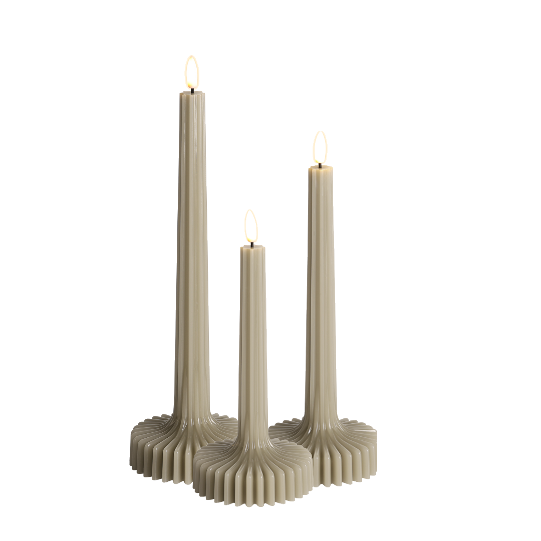 SET STAANDE DINERKAARSEN RIBBEL BEIGE - AB