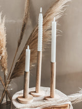 KANDELAAR HOUT LICHT L