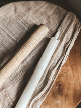 KANDELAAR HOUT LICHT set